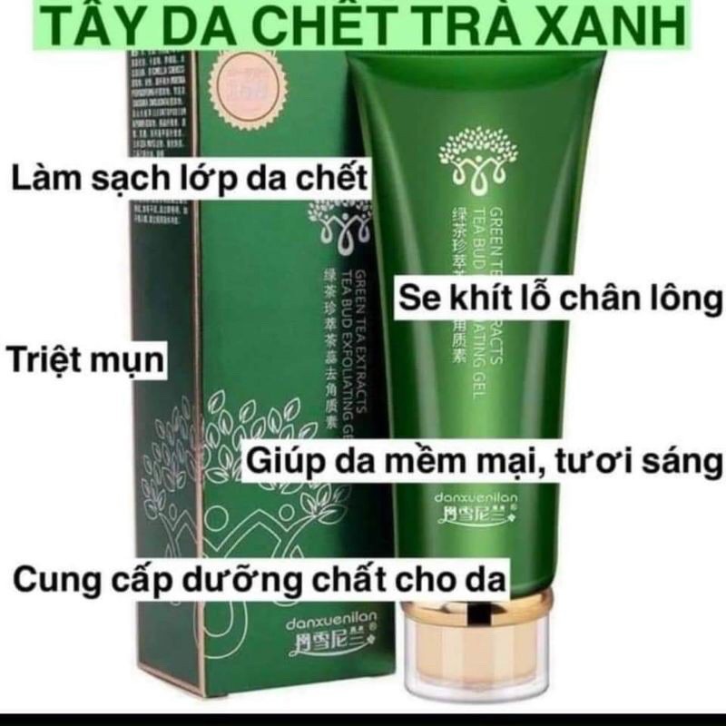 Tẩy da chết trà xanh hoàng cung chính hãng