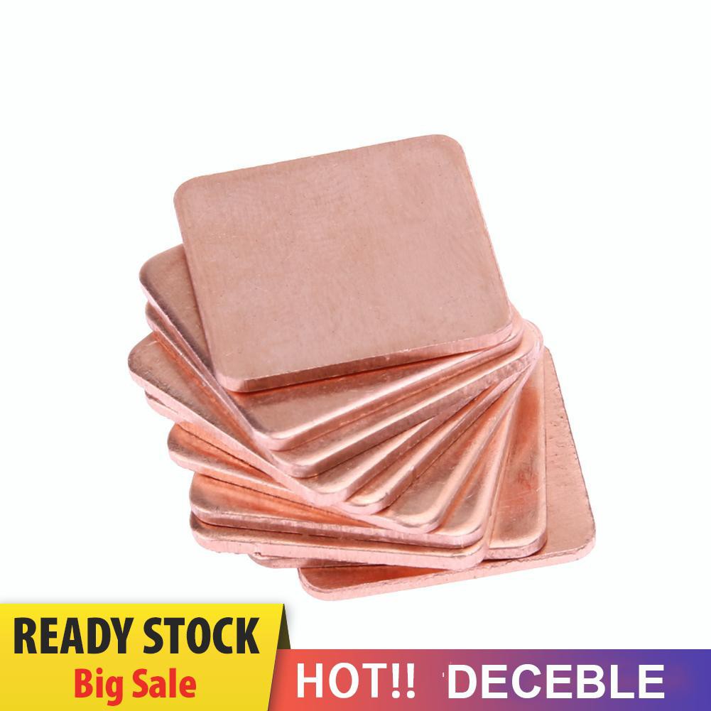 Bộ 20 Miếng Đồng 15mm X 15mm 0.3mm Sang 2mm Cho Laptop