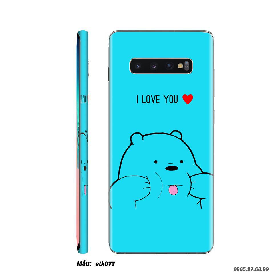 Miếng dán skin SamSung Galaxy  Note 7 / Note FE/ Note 8/ Note 9 / Note 10 / Note 10 Lite/ Note 10 Plus in hình  sưu tầm