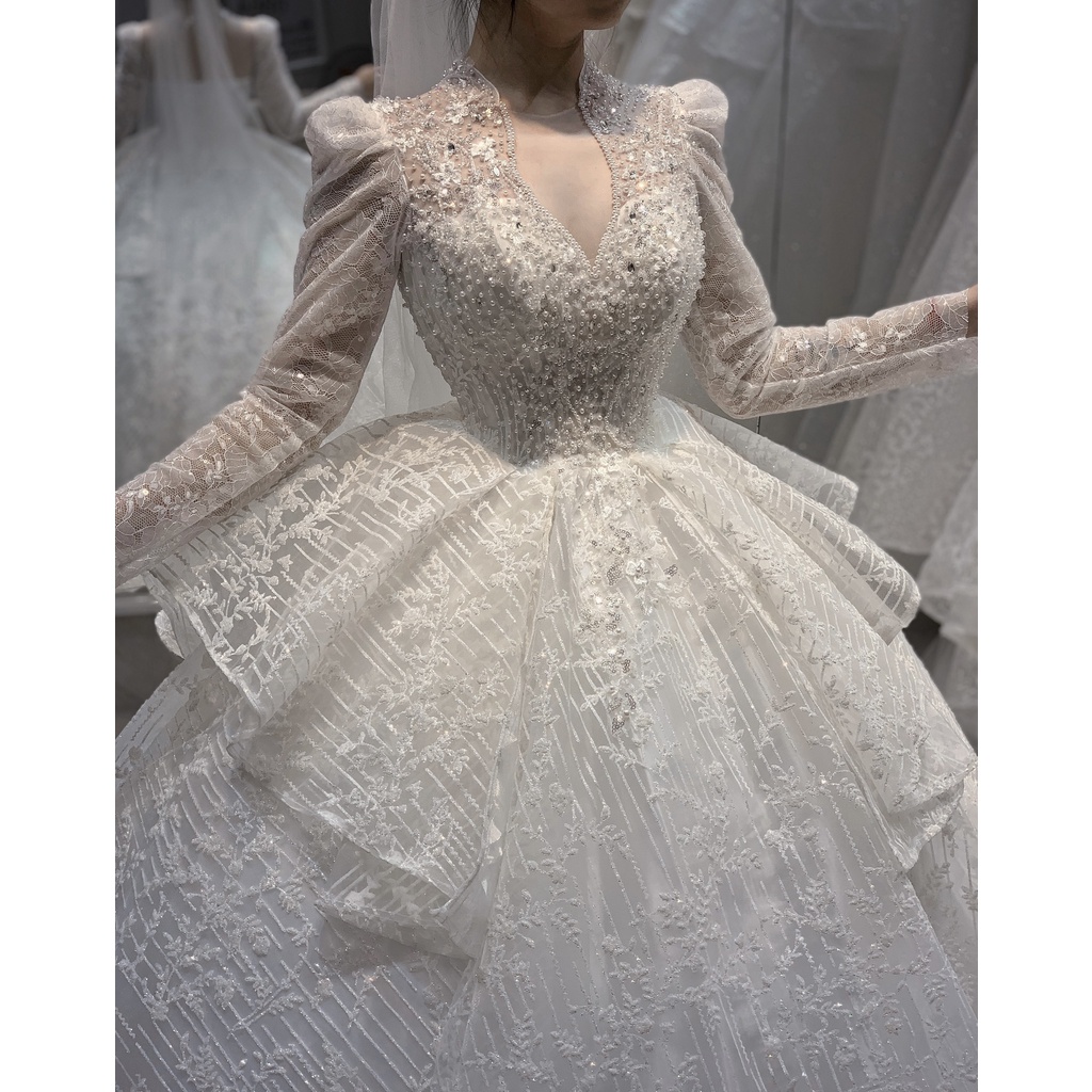 Váy cưới cô dâu cao cấp,thiết kê sang trọng giá rẻ