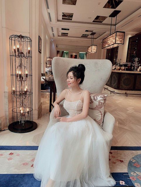 Váy chụp ảnh kiểu 2 dây xòe nhiều lớp_ hàng thiết kế
