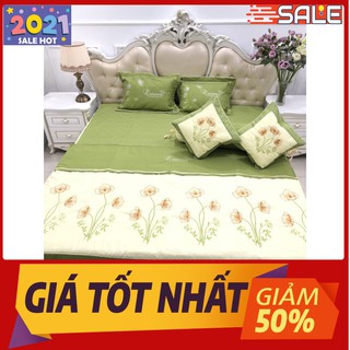 BỘ CHĂN GA GỐI 7 MÓN NỮ HOÀNG QUEEN( MÀU SỐ 01)