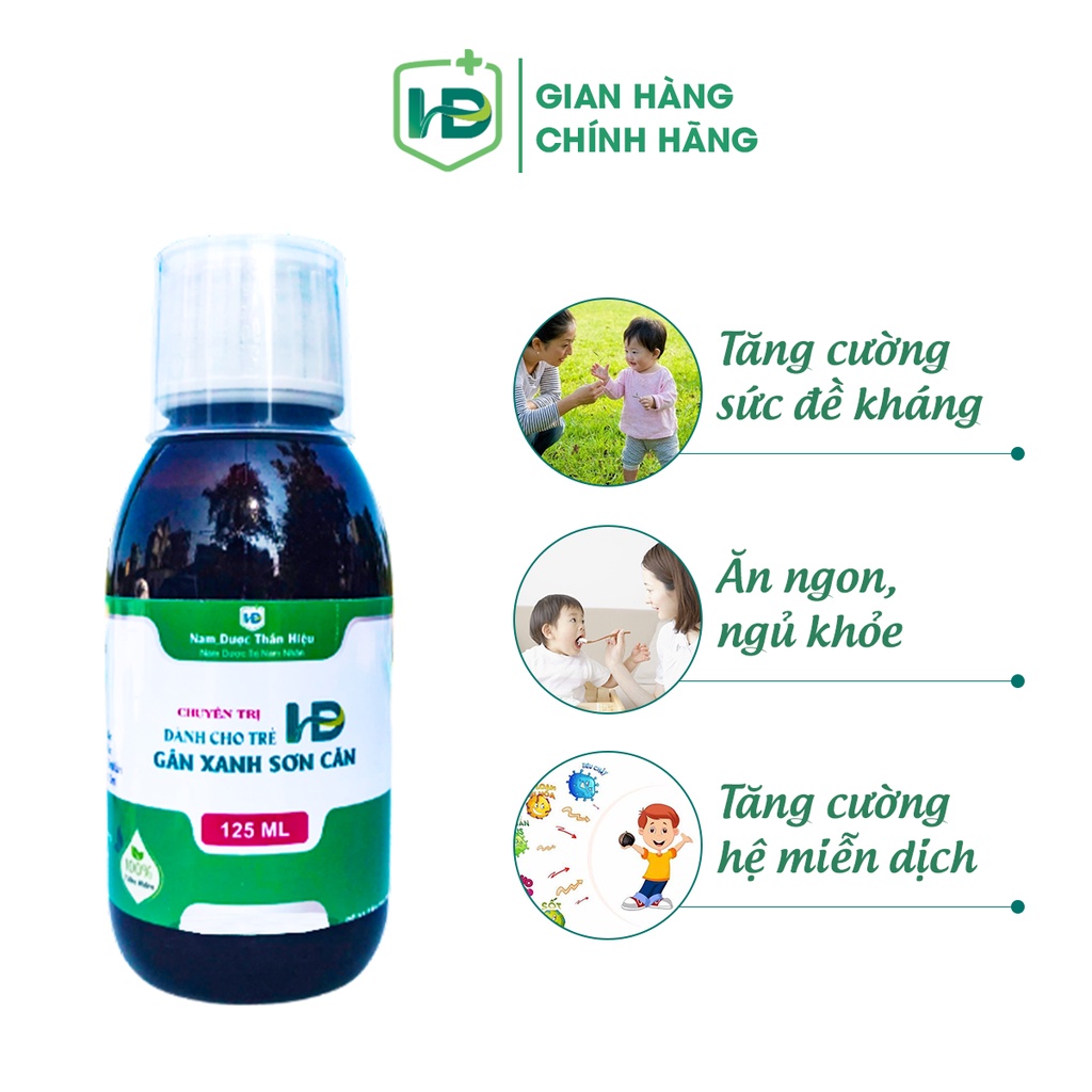 Siro Gân Xanh Sơn Căn giúp bé ăn ngon tiêu hóa khỏe lọ 125ml