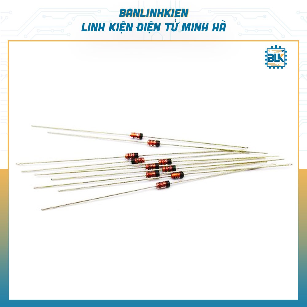 [Đi ốt] Diode 1N4148 DO35 450mA 100V (10 Chiếc)