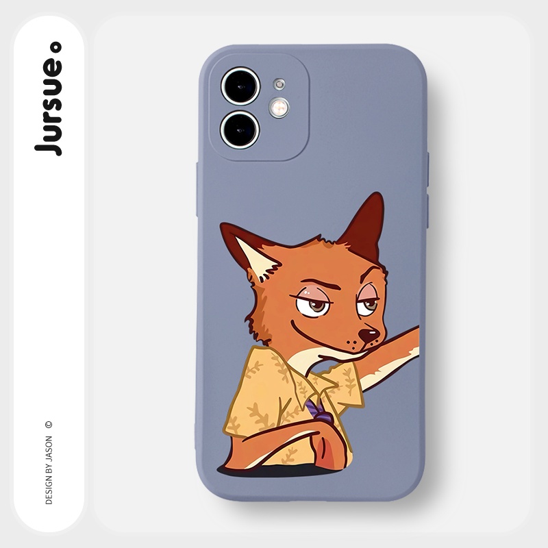 Ốp lưng JURSUE hoạt hình cặp đôi dễ thương đẹp cho iPhone 13 12 11 Pro Max SE 2020 X XR XS 8 7 ip 6S 6 Plus Y2000