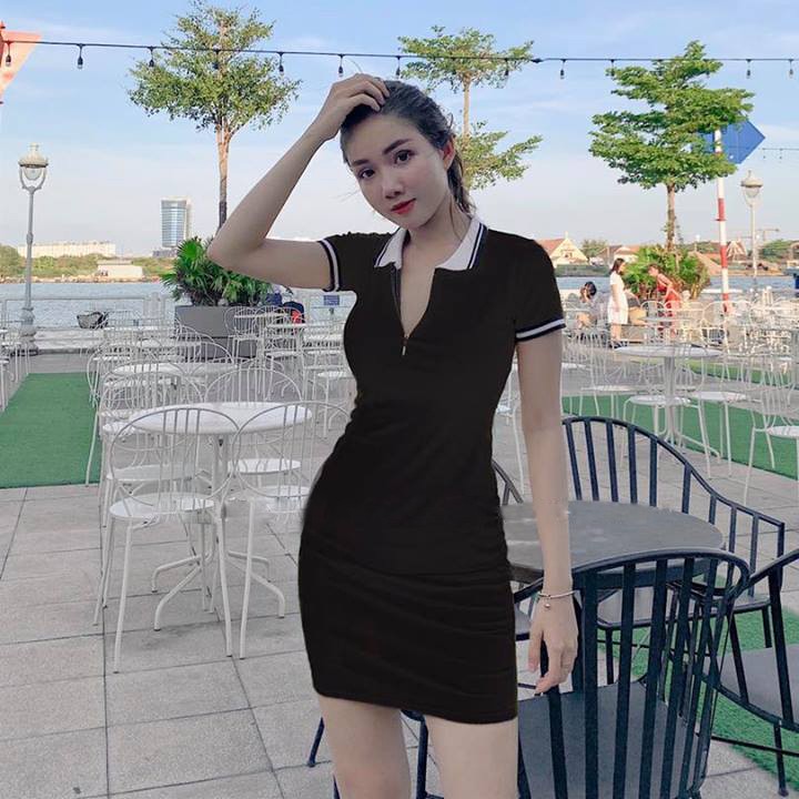 Đầm body ❄ FREESHIP ❄ Đầm nữ cổ trụ khóa kéo thời trang XIXO - DAM0001 | BigBuy360 - bigbuy360.vn