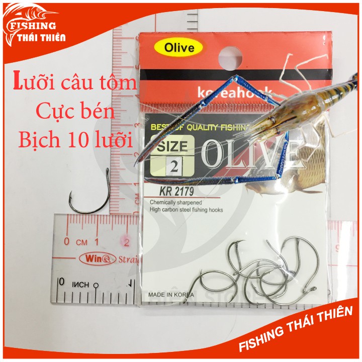 Lưỡi câu tôm Olive Korea