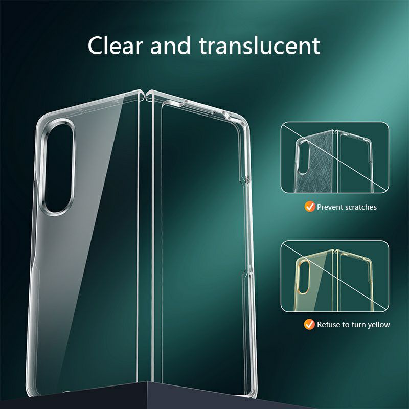 Ốp lưng cứng trong suốt samsung Z FOLD 5 / Z FOLD 4 / Z FOLD 2 / Z FOLD 3 bảo vệ máy