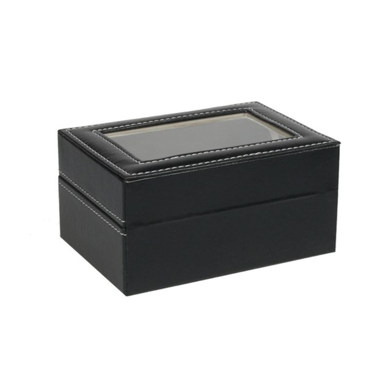 Hộp Đựng Đồng Hồ Dạng Cuộn 3 Ngăn Bằng Da PU Sang Trọng Cho Nam Và Nữ