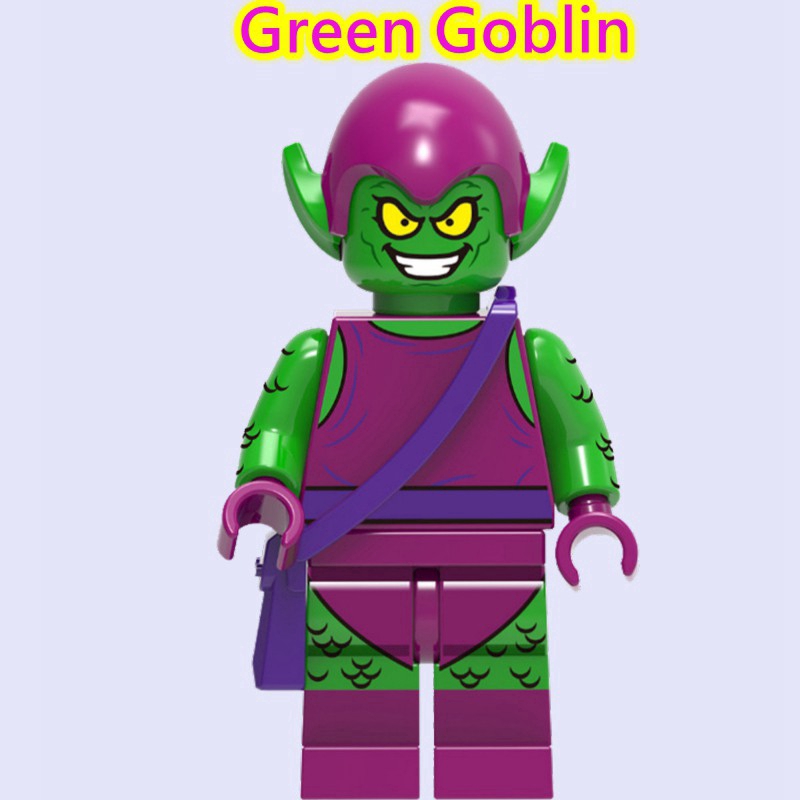 Bộ đồ chơi khối lắ́p ráp Lego mô hình nhân vật Avengers Hulk Ham Green Goblin Spider Man Spiderman độc đáo