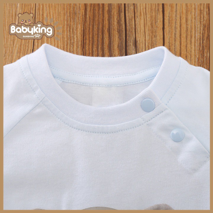 BodySuit,áo liền quần dễ thương ngắn tay kiểu con voi cho bé(3026), cotton 100%,thương hiệu Aiueo Nhật Bản.