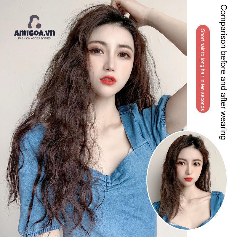 ✨✨dải tóc giả nữ kẹp xoăn sóng cao cấp làm dày tóc