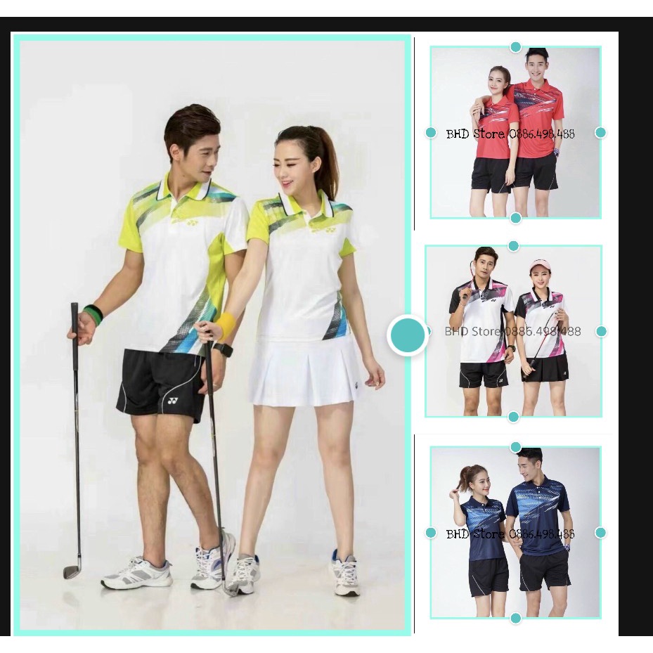 Áo cầu lông, bóng chuyền Yonex, Lining chất vải mềm, mặc thoáng mát cho đôi nam nữ