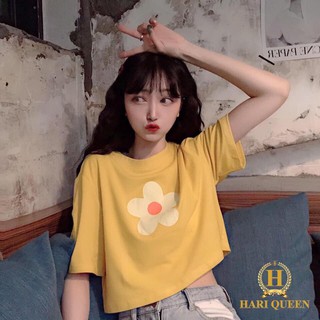 [FREESHIP ĐƠN TỪ 50K] Áo croptop hoa 5 cánh trắng NTA0420