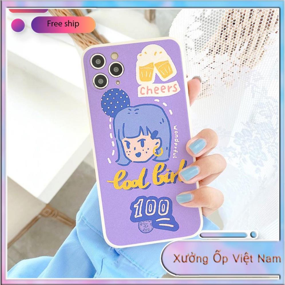 Ốp lưng iphone 5s/6/6plus/6s/6splus/7/7plus/8/8plus/x/xr/xs/11/12/pro/max/plus/promax Cool Girl Xưởng D114