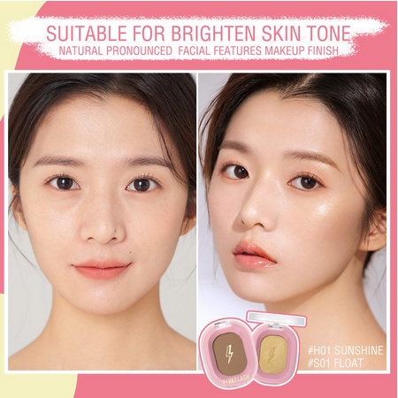 Pinkflash (Hàng Mới Về) Phấn Bắt Sáng Tạo Khối Trang Điểm Tự Nhiên Mềm Mịn | BigBuy360 - bigbuy360.vn