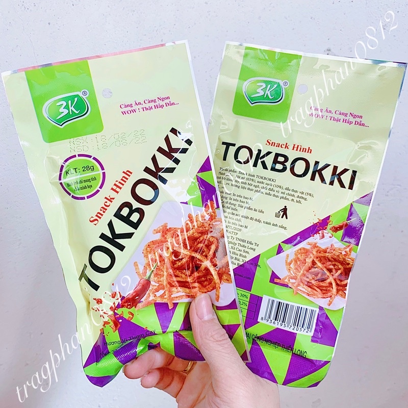 Snack hình tokbokki (gói 28g)