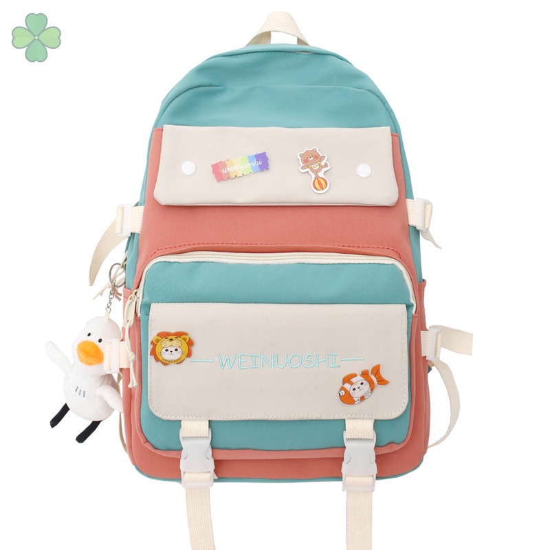 Ba Lô Học Sinh Thiết Kế Mới Thời Trang Theo Phong Cách Hàn Quốc