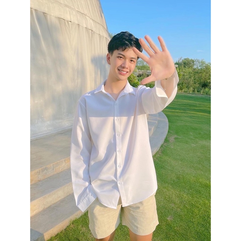 Áo sơ mi tay dài nam nữ Ulzzang unisex