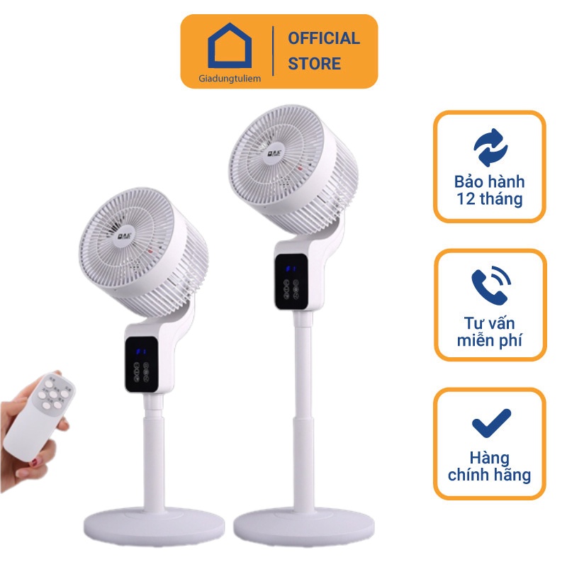 Quạt điện CAMLE , Quạt gió tuần hoàn không khí xoay 360 độ , Điều khiển từ xa lưu thông gió , không gây ồn