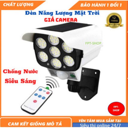Đèn Năng Lượng Mặt Trời 2 Trong 1 Chống Thấm Nước Ip67 Gắn Tường Giả Camera An Ninh