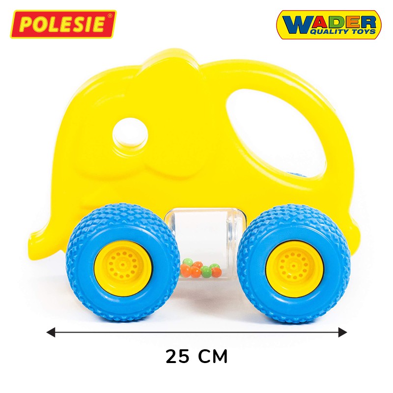 Xe đẩy Tập Bò Lục Lạc Hình Voi Con, Màu Sắc Thu Hút, Nhựa ABS An Toàn Nhập Khẩu Châu Âu CHÍNH HÃNG POLESIE 38241