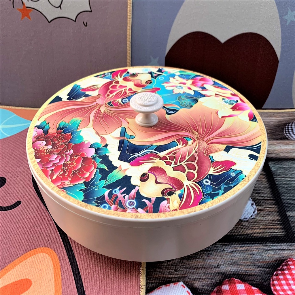 Khay Mứt Tết Hoàng Gia Đựng Bánh Kẹo Ngày Tết, Trang Trí Phòng Khách