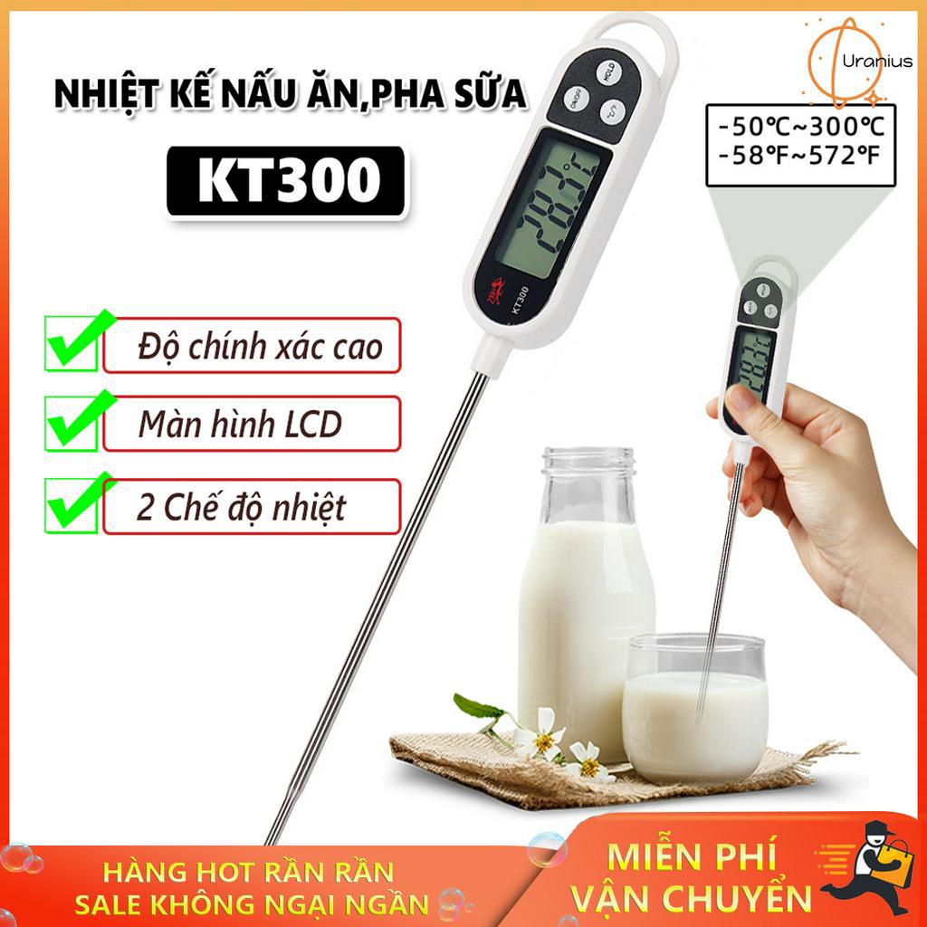 Que đo nhiệt độ, Que thử nhiệt độ sữa, Nhiệt kế nấu ăn, pha sữa KT300 cao cấp kiểm soát nhiệt độ chính xác.