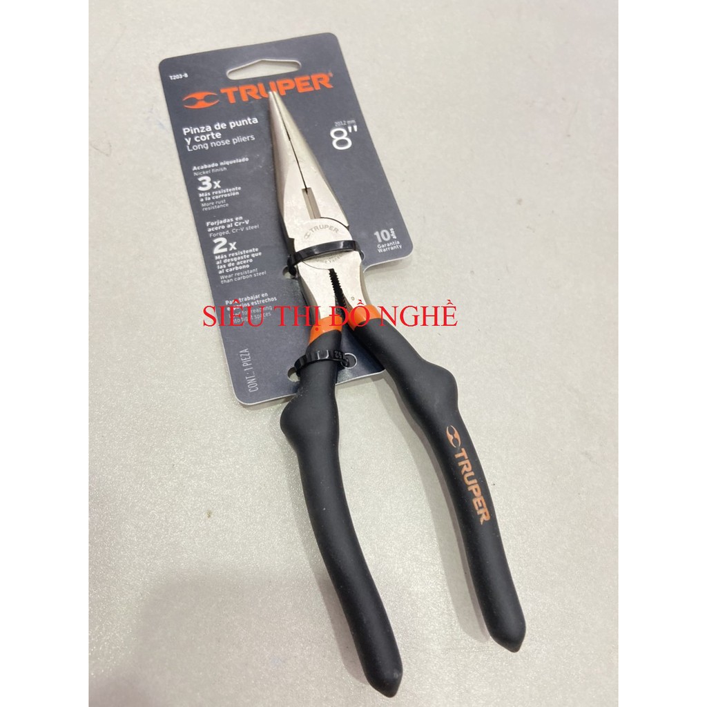 Kềm nhọn 203mm Truper 17310