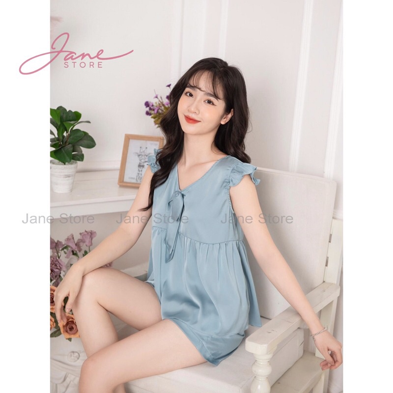 SET BỘ LỤA G.U CÁNH TIÊN NƠ NGỰC 3 MÀU NỮ RẺ ĐẸP (KÈM VIDEO ẢNH THẬT)