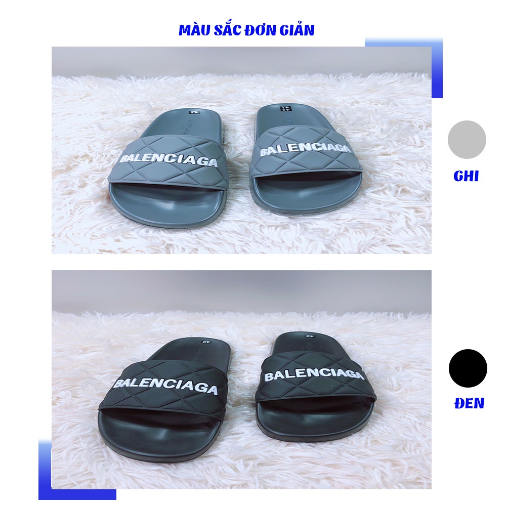 Dép nam , dép nam quai ngang quai cao su đế PU BALENCIAGA dập nổi siêu đẹp FULLBOX COPA BL39