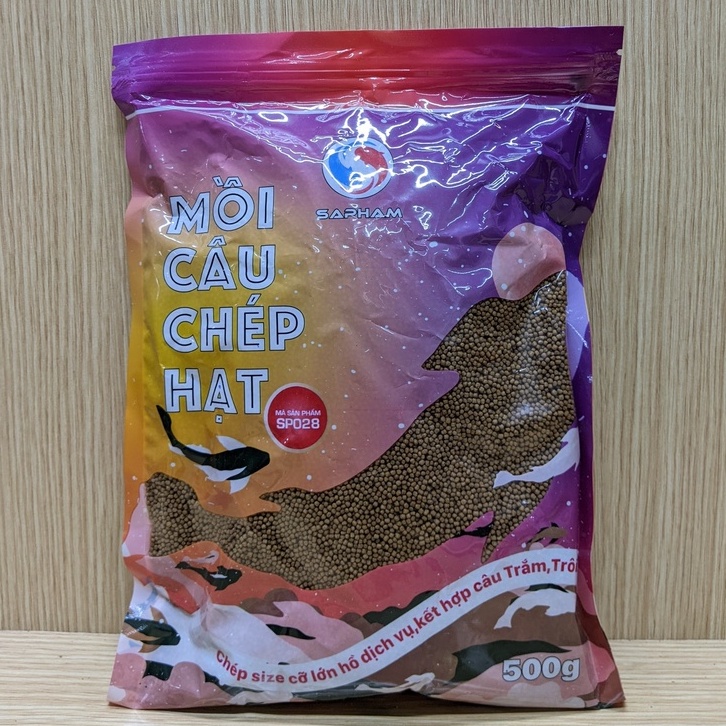 Mồi Câu Cá Chép Hạt Sa Phạm 500g/túi - Mồi câu cá