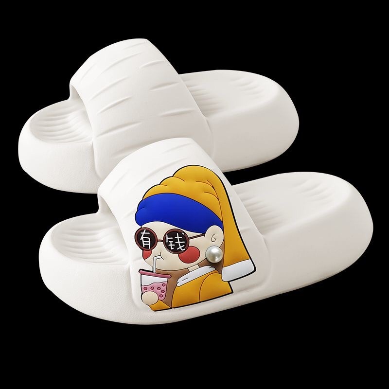 Dép quai ngang nữ đế cao 4cm chất eva êm, dép hình phú bà mẫu mới