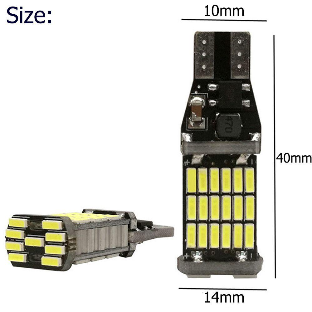 Bóng Đèn Siêu Sáng DC 12V T15 W16W 45 SMD 4014 Công Suất Cao Cho Xe Hơi