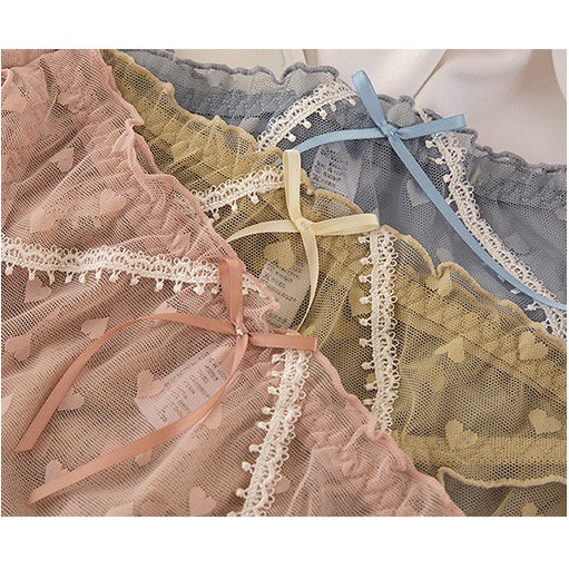 Quần chíp nữ ren gợi cảm sexy kháng khuẩn thông hơi phong cách YUMI JAPAN QL21