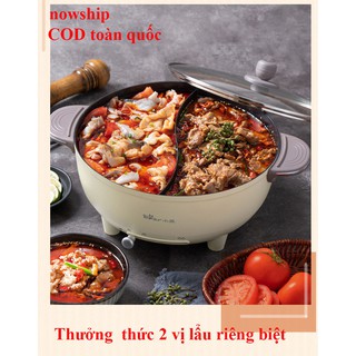 Nồi lẩu uyên ương 6 lít Bear DHG-B60R6 (chính hãng)