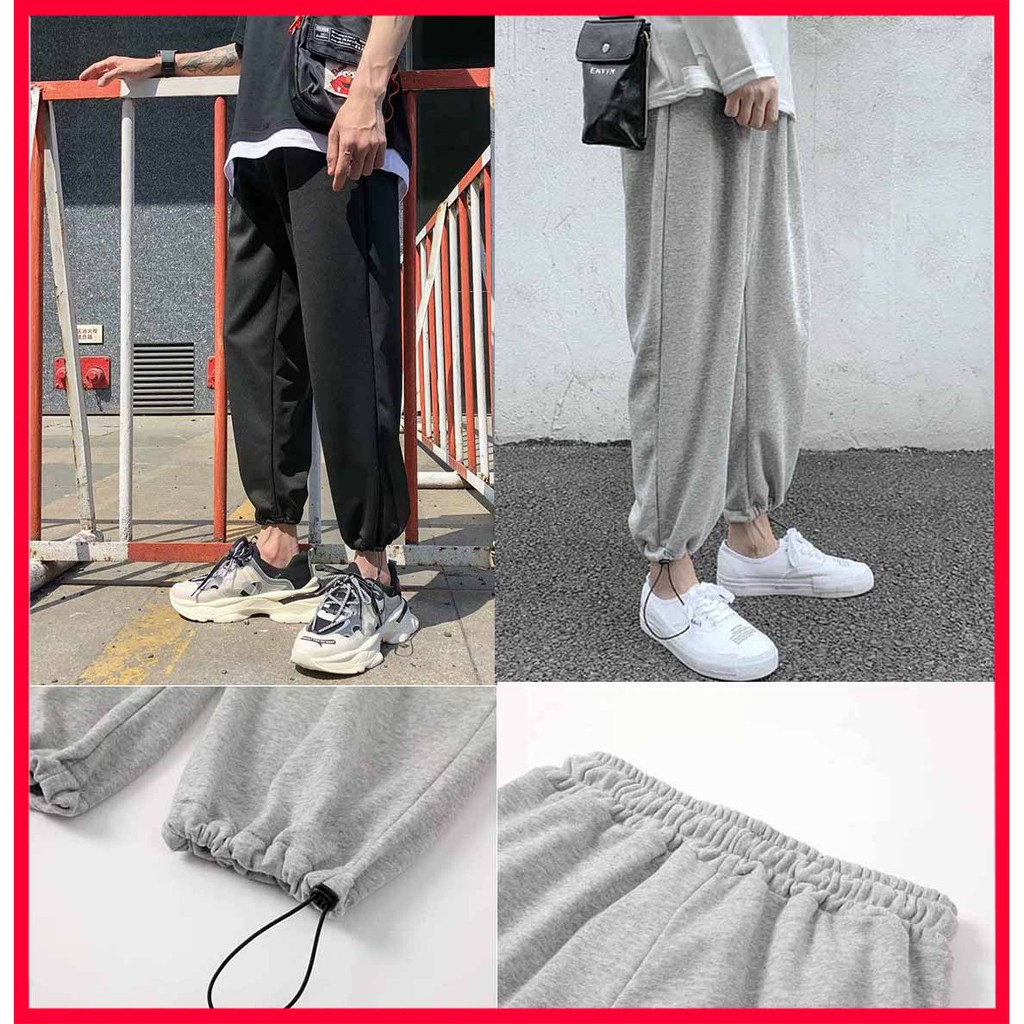 QUẦN NỈ Trơn BO RÚT DÂY/Quần Jogger Nỉ Thun Co Giãn Siêu Thoải Mái/QUẦN JOGGER SIMPL
