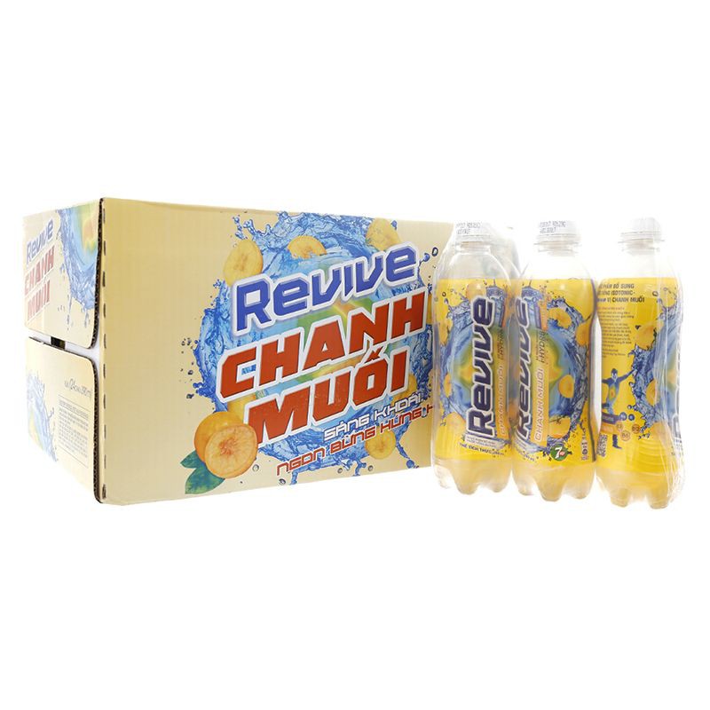 Nước Revive chanh muối - Thùng 24 chai x 390ml