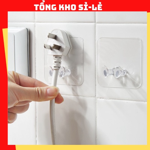 ComBo 10 Móc Dán Tường Kẹp Giữ Dây Điện, Kê Sạc Điện Thoại 88092 TỔNG KHO SỈ VP88