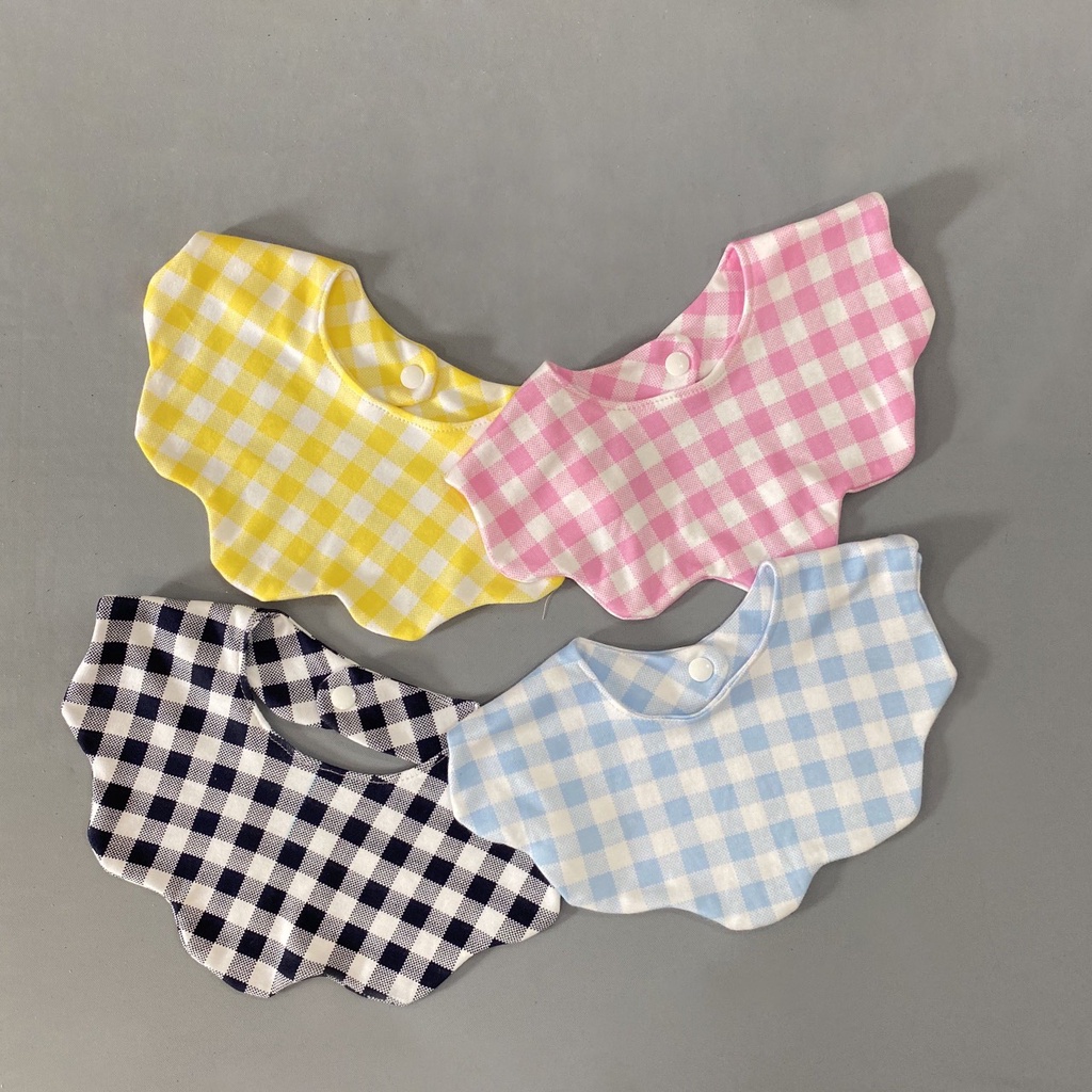 Set 2 Chiếc Yếm Quàng Cổ Cho Bé từ 0-2 tuổi | Chất vải cotton sơ sinh mềm mịn