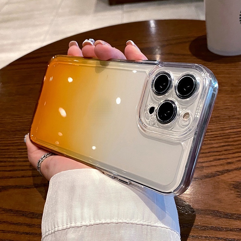 Ốp Điện Thoại Mềm Chống Sốc Họa Tiết Không Gian Màu Gradient Cho iPhone 13 12 11 Pro Max X XR XS Max 7 8 Plus SE 2020 2022