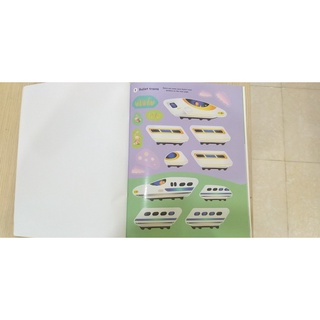 [Big Sale!] Dính dán - Usborne sticker book - Trains
