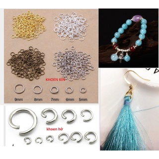 gói 10gam khoen tròn nối vòng đủ size 4-5-6-8-10mm