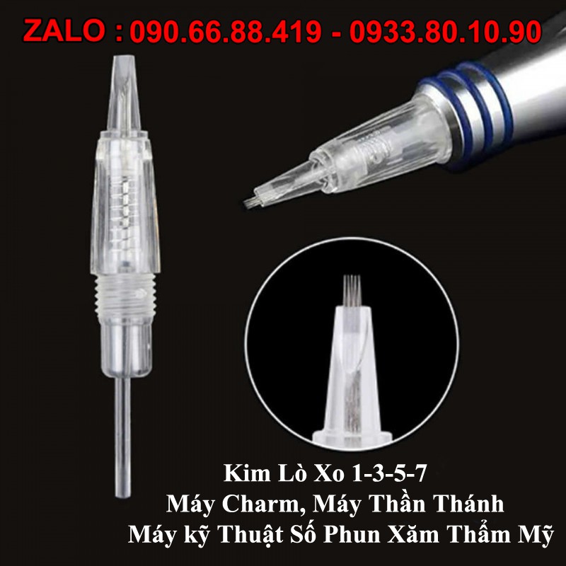 Kim Lò Xo phun xăm Máy Charm, Máy Thần Thánh, Máy kỹ Thuật Số Phun Xăm Thẩm Mỹ - Kim xăm 1-3-5-7 cho Máy xăm