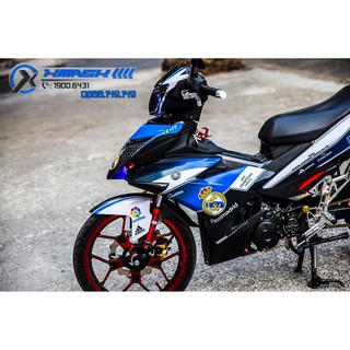 Decal Tem Trùm Xe Exciter 150 Mẫu RealMadrid