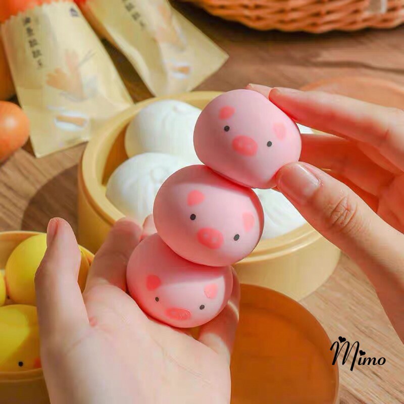 Đồ chơi Squishy Mochi dễ thương, mềm bánh bao chân thựcmềm mịn giảm stress co dãn đàn hồi ngộ nghĩnh giải tỏa căng thẳng