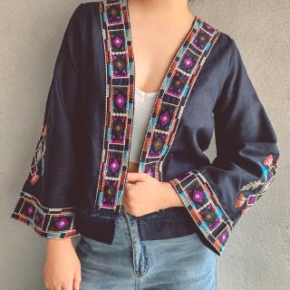 Áo khoác Cardigan tay loe chất liệu Cotton mỏng thời trang dành cho nữ