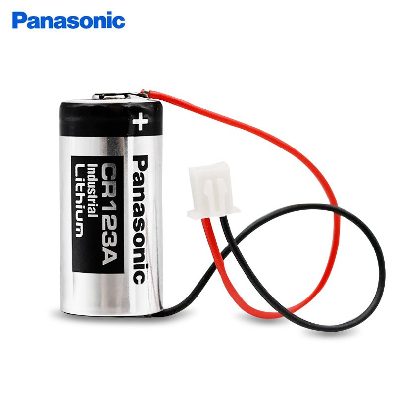 Pin Panasonic CR123A Industrial có giắc cắm