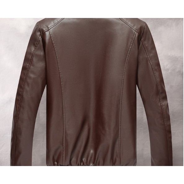 Áo da jacket/Áo khoác/Áo da nam da nhân tạo, phong cách Hàn Quốc, phù hợp cho mùa xuân