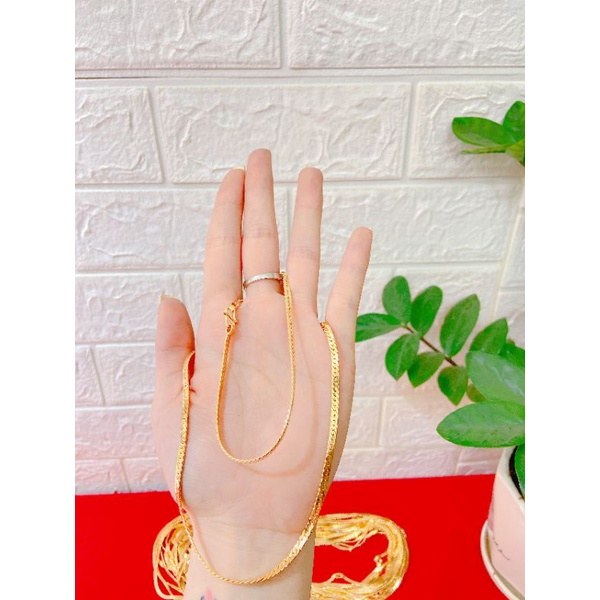 Dây chuyền mì lép vàng 6k